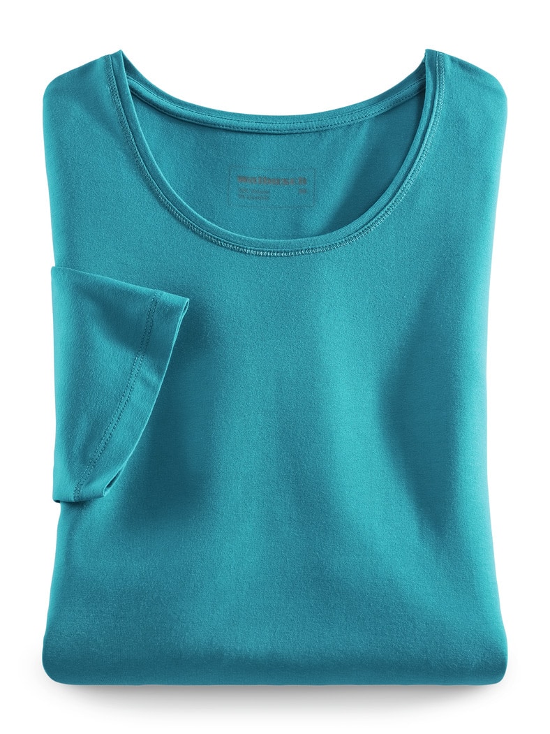 Viskose-Shirt Petrol