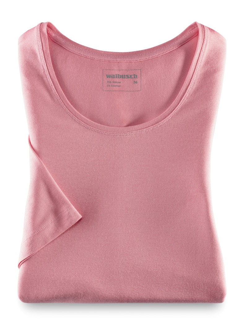 Viskose-Shirt Rosenholz