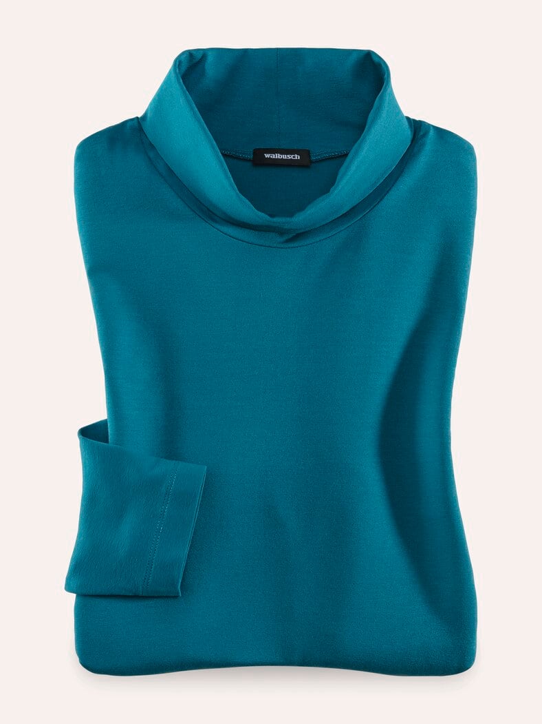 Viskose-Unterziehrolli Petrol