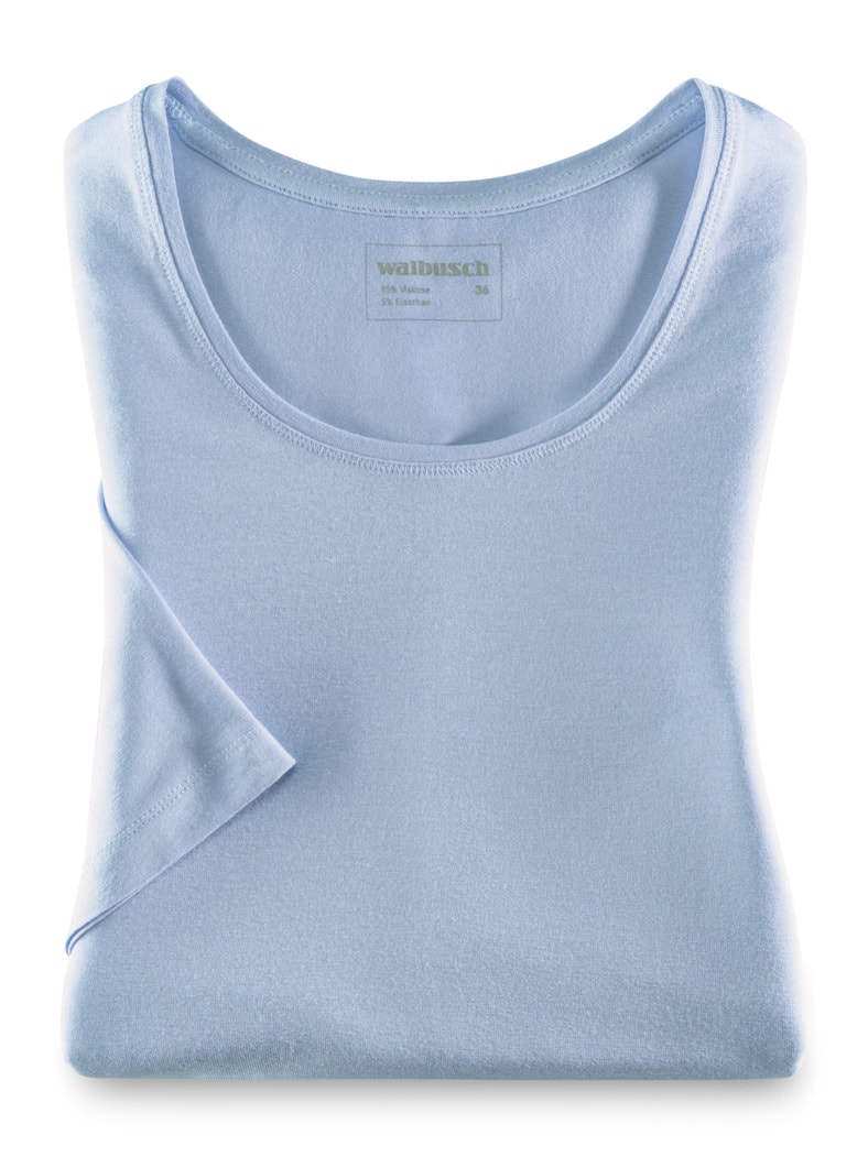 Viskose-Shirt Cashmere Blue