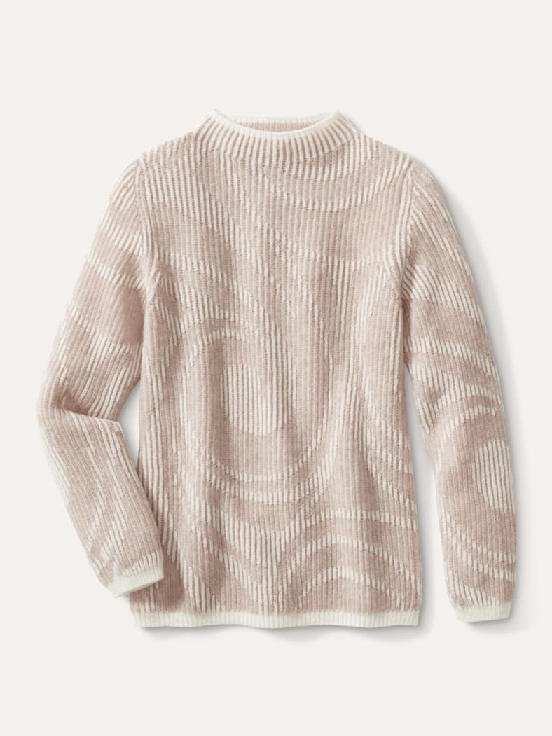 Kuschelgarn Pullover Vanise Natur/Offwhite