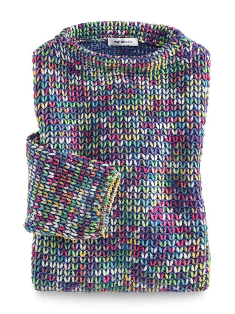 Leichtgewicht-Pullover Multicolor Dunkelblau