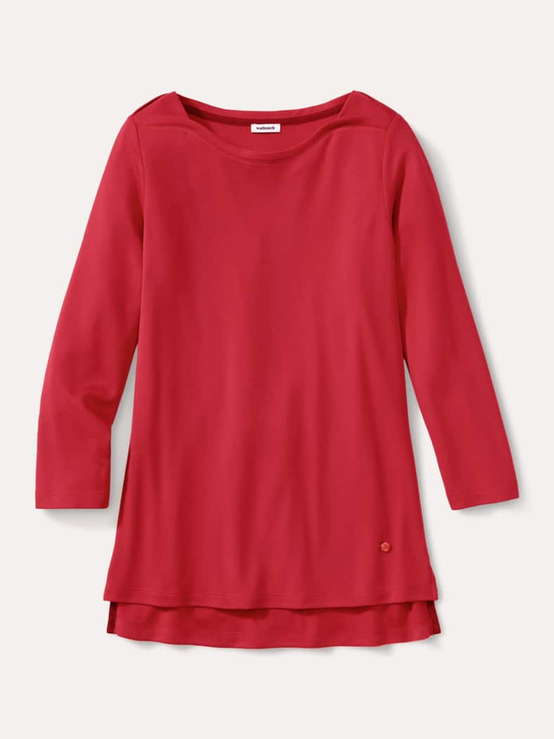 Pique-Shirt Edeljersey Rot