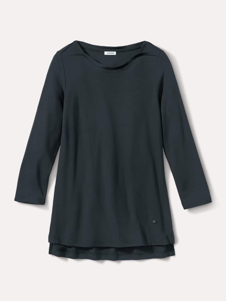 Pique-Shirt Edeljersey Schwarz