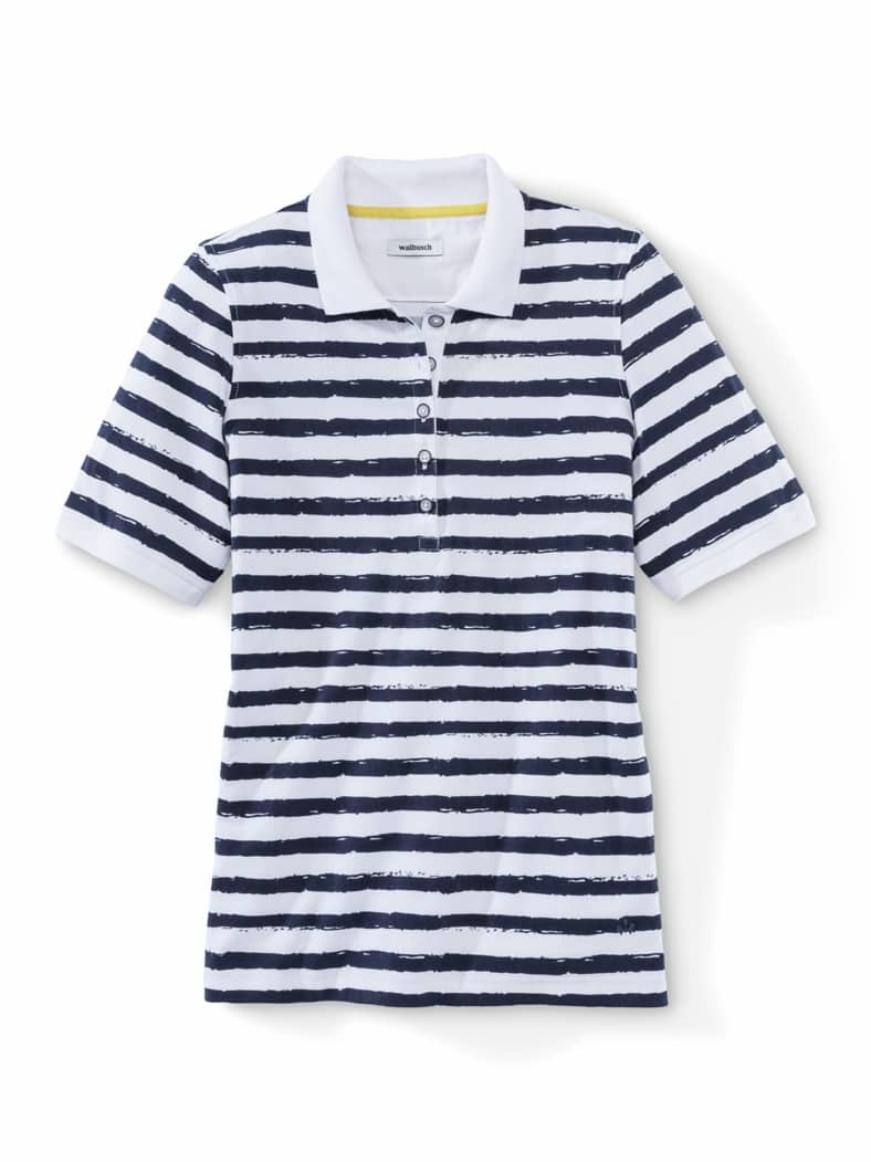 Jersey Polo Streifen Marine