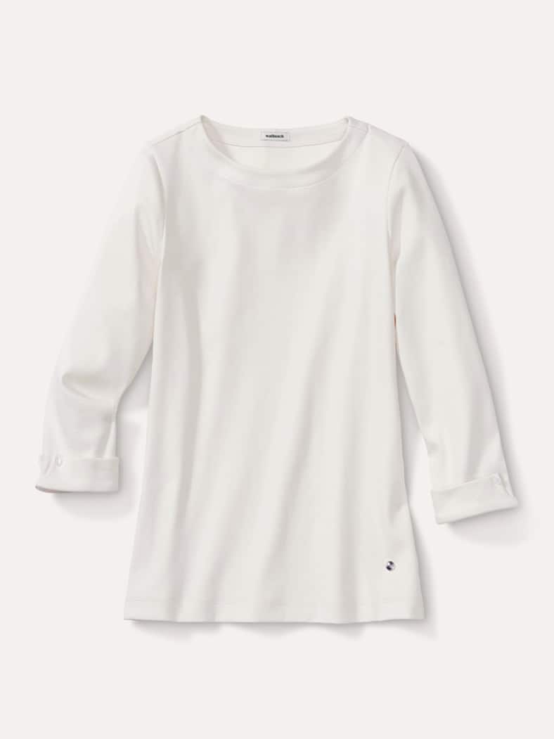 Baumwollshirt Softrib Offwhite