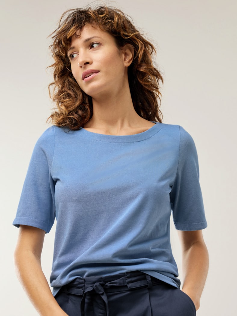 Extraglatt Shirt Königsblau