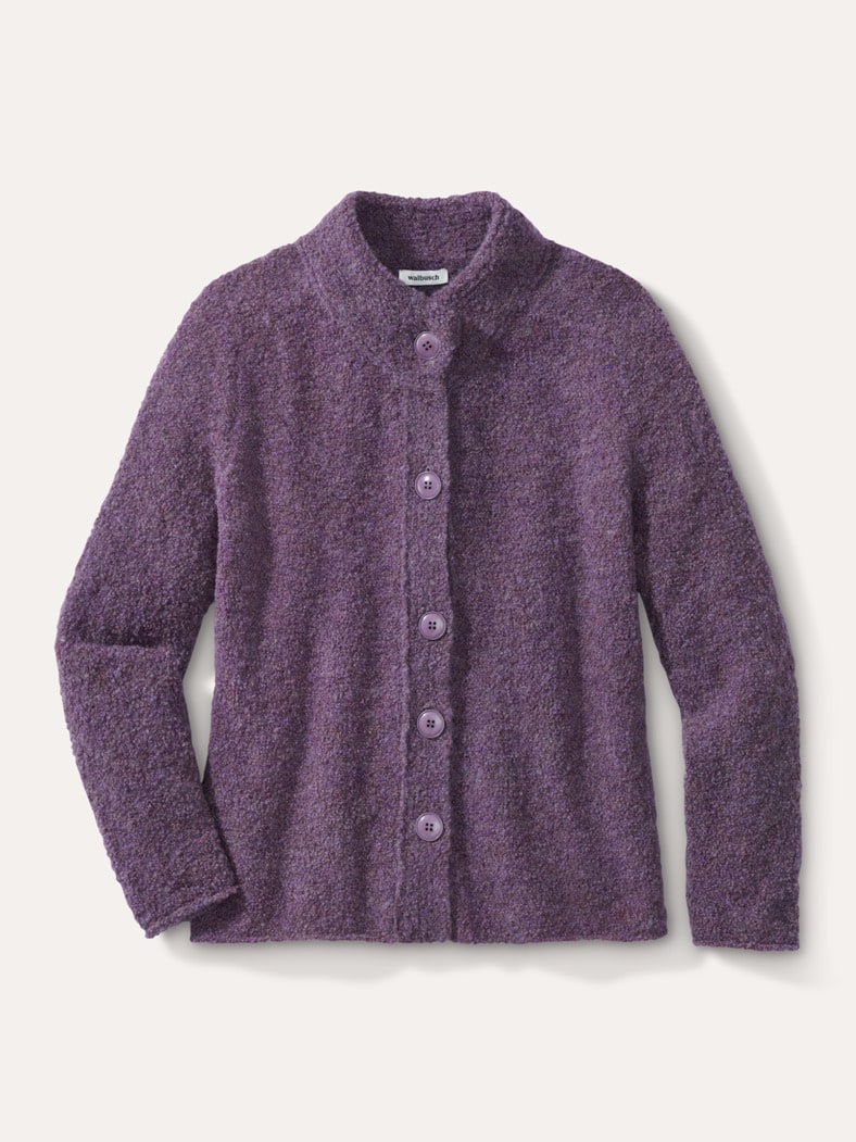 Baby Alpaka Strickjacke Mauve