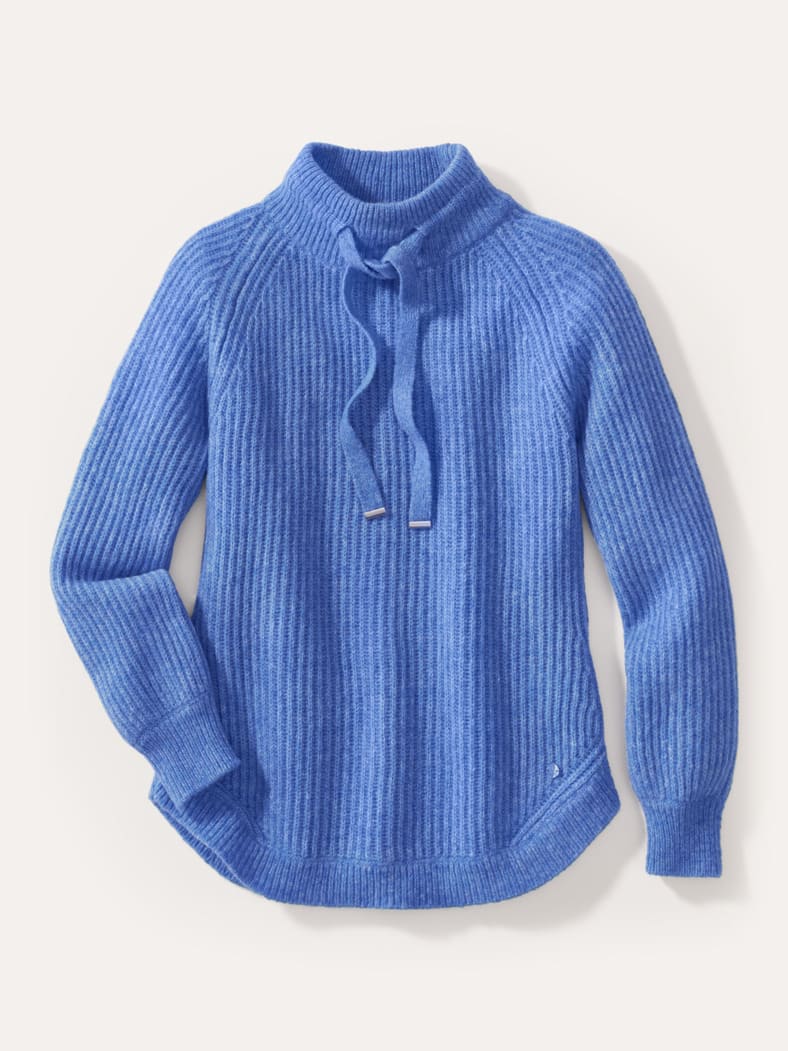 Kuschelgarn-Pullover Jeansblau