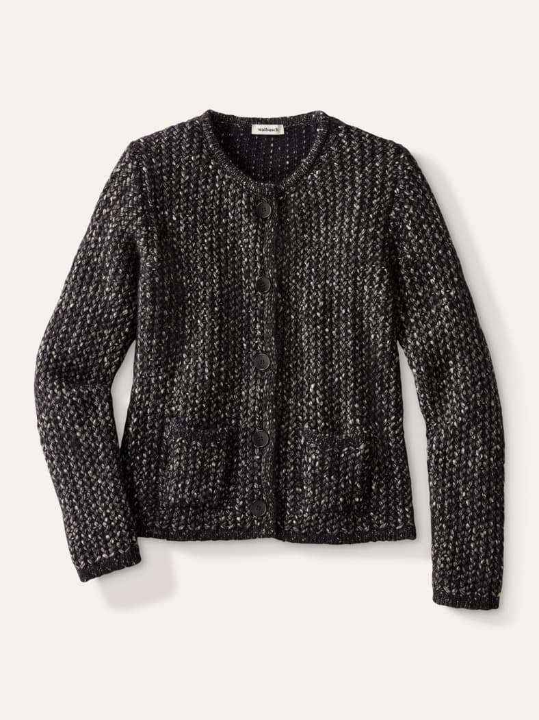 Cosy Strickjacke Bellino Schwarz