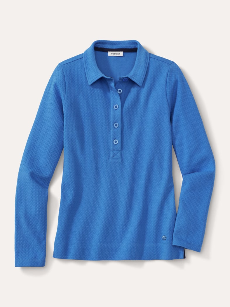 3D Struktur Polo Königsblau