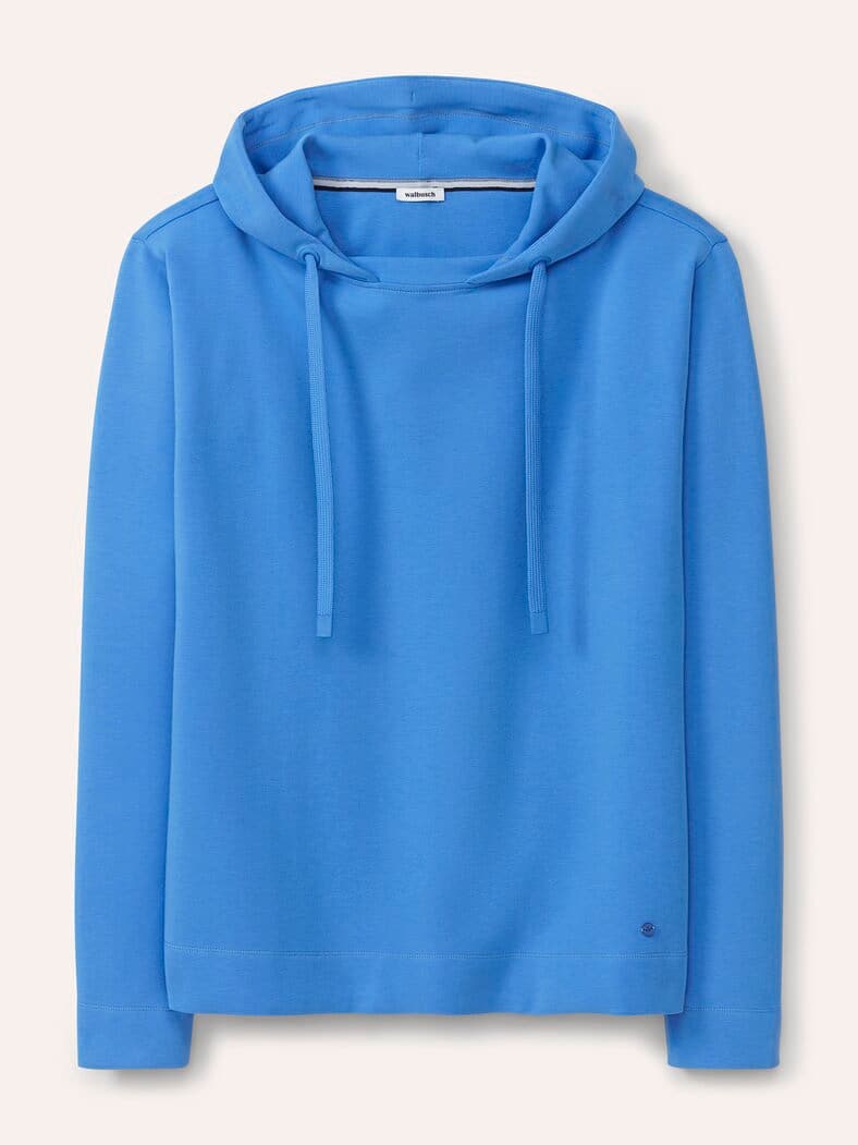 Sweatshirt mit Kapuze Meerblau