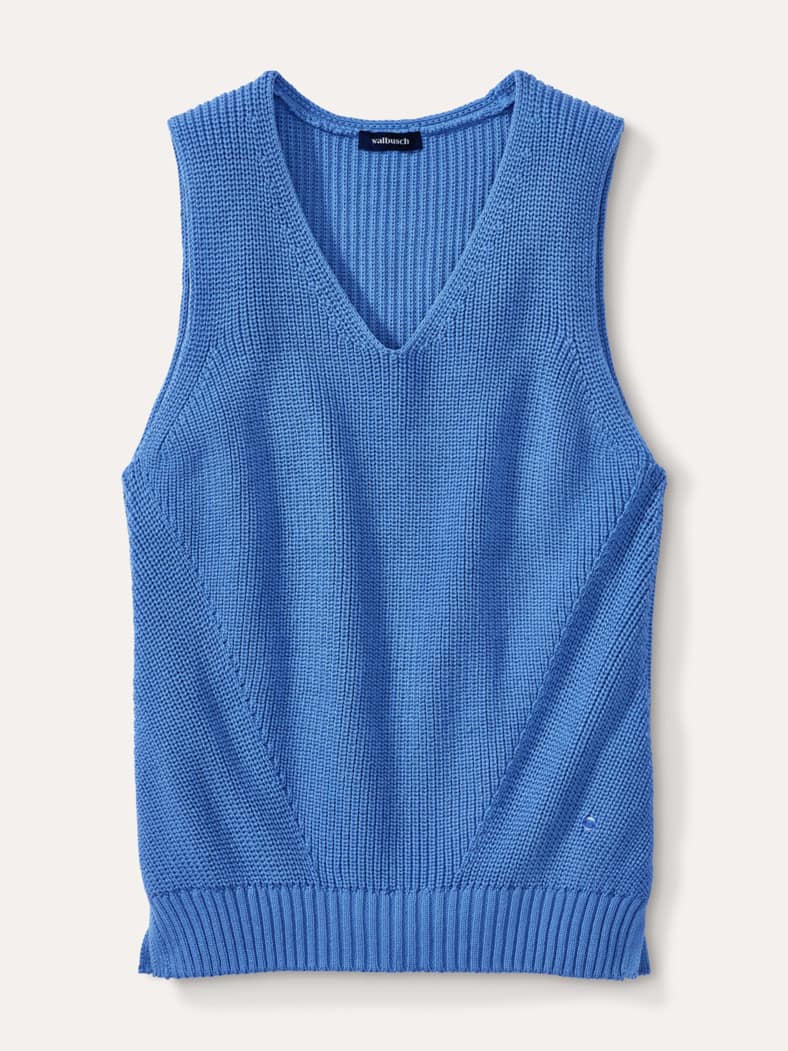 Pullunder Perfect Match Jeansblau