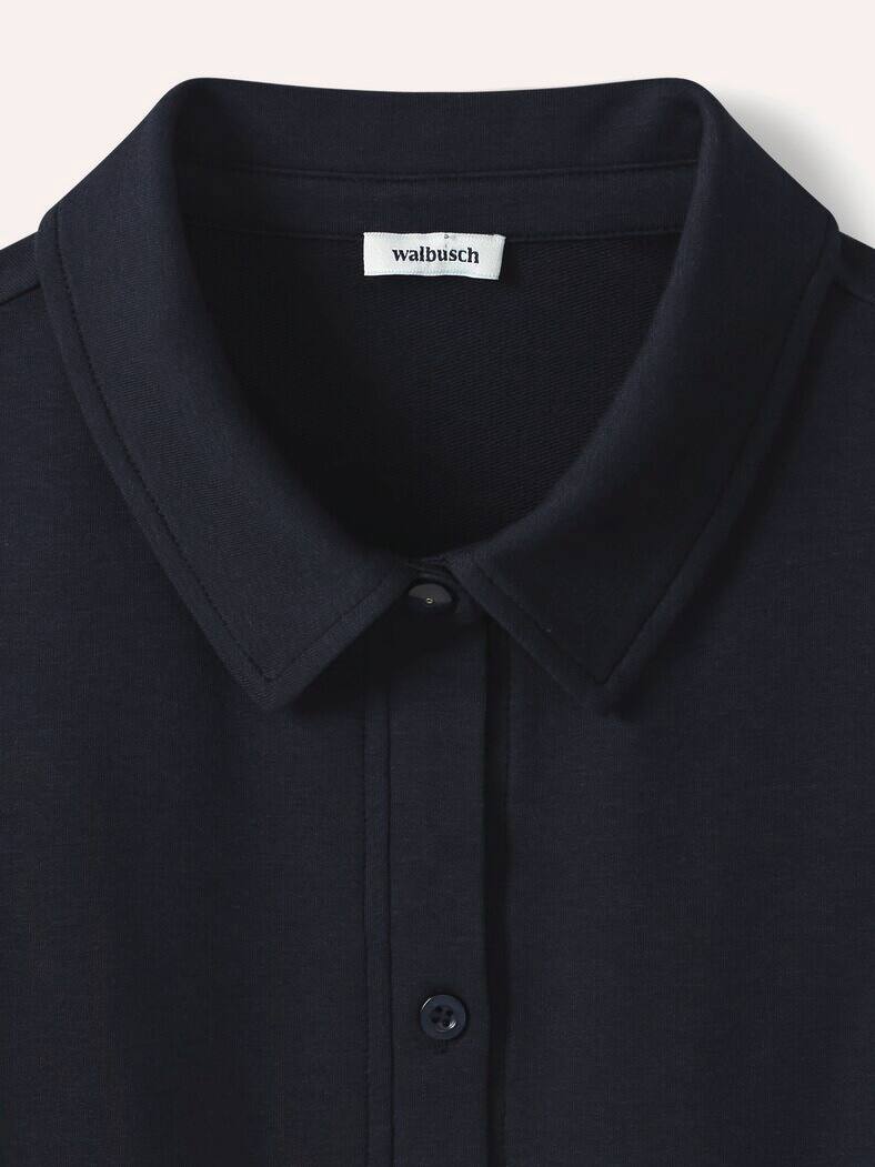 Poloshirt Contrastdetail Nachtblau