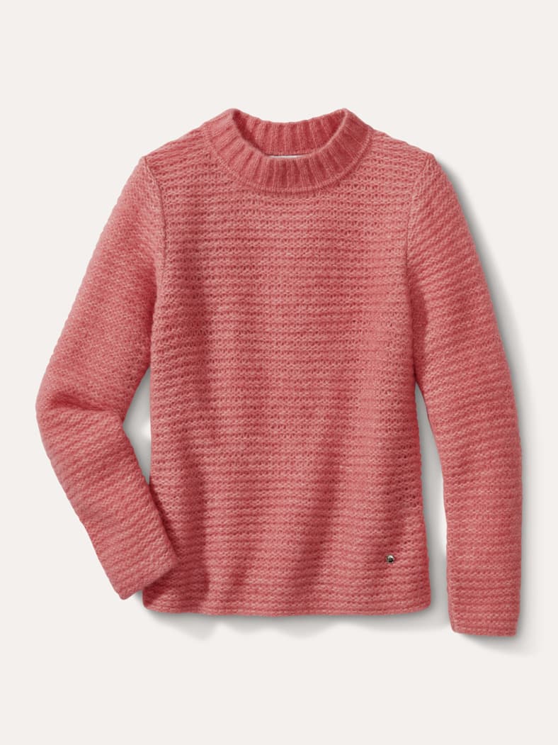 KERO Alpaka-Pullover Rosenholz