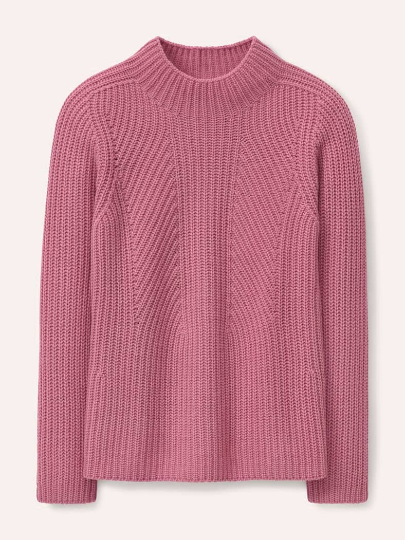 Cashmino Pullover Nahtlos Rosenholz