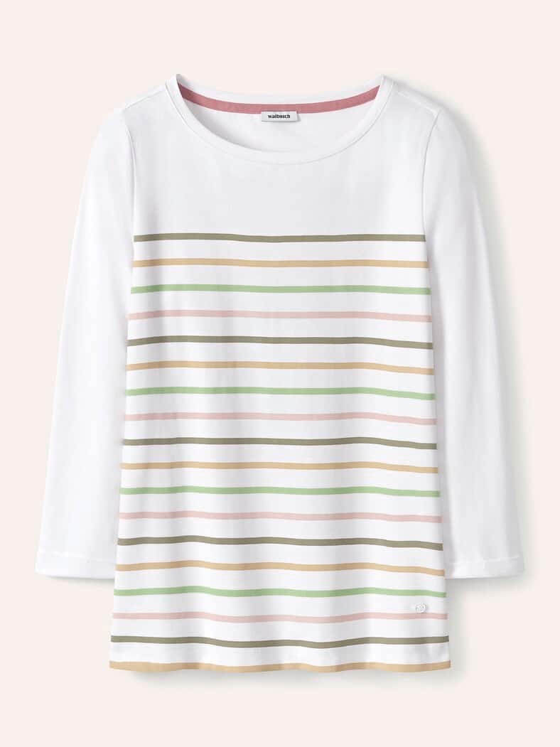 Ringelshirt-Softcotton Grün