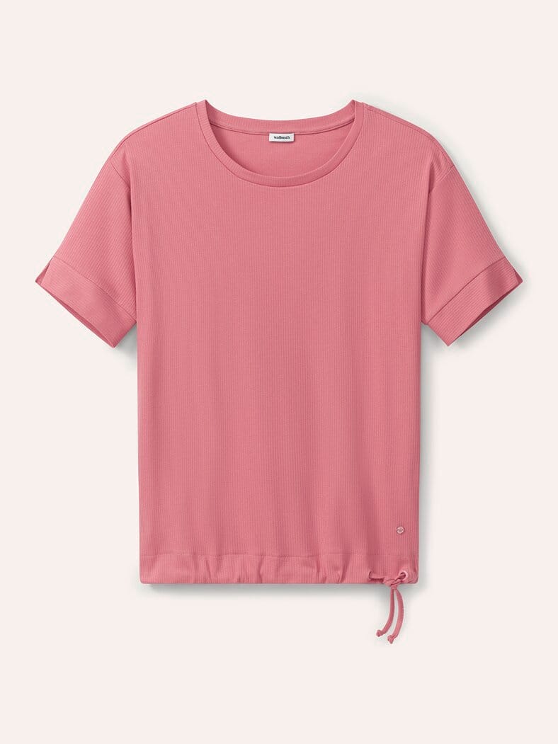 Blousonshirt in Rippenstruktur Rosenholz