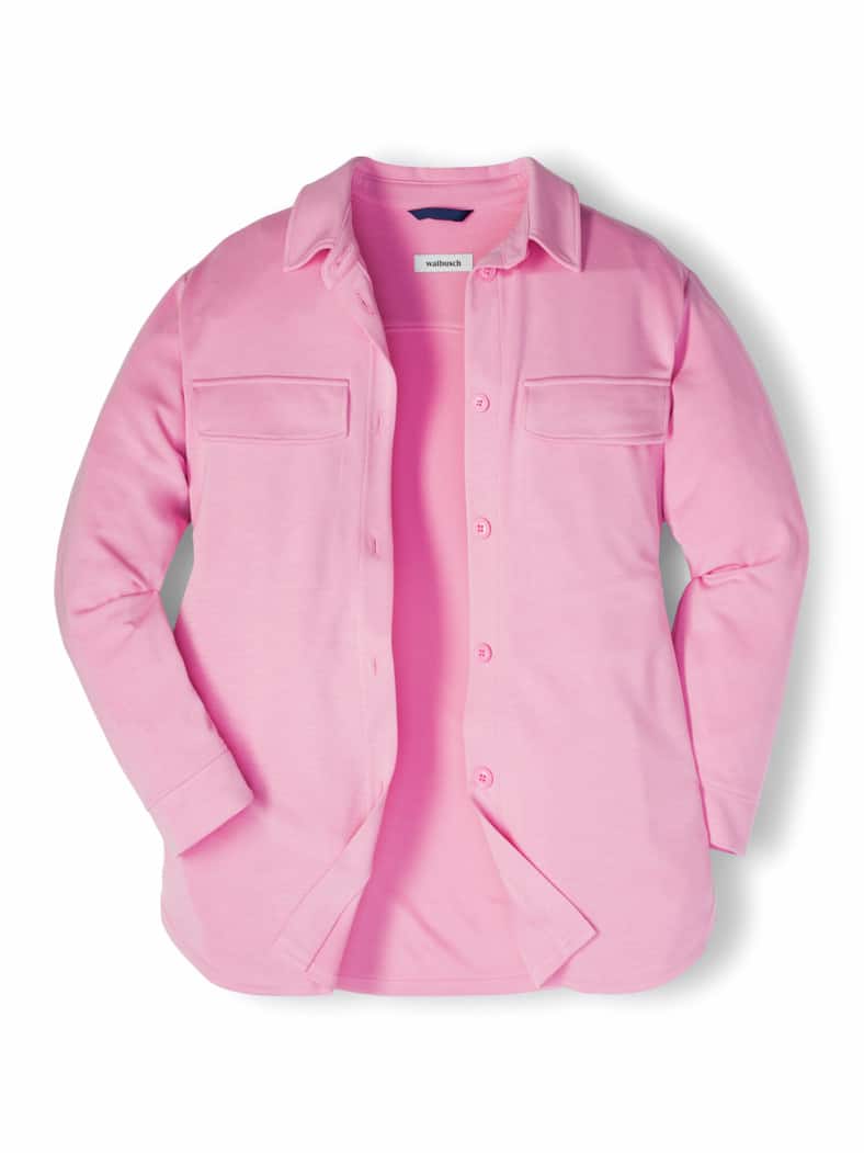 Jersey-Hemdjacke Softpink