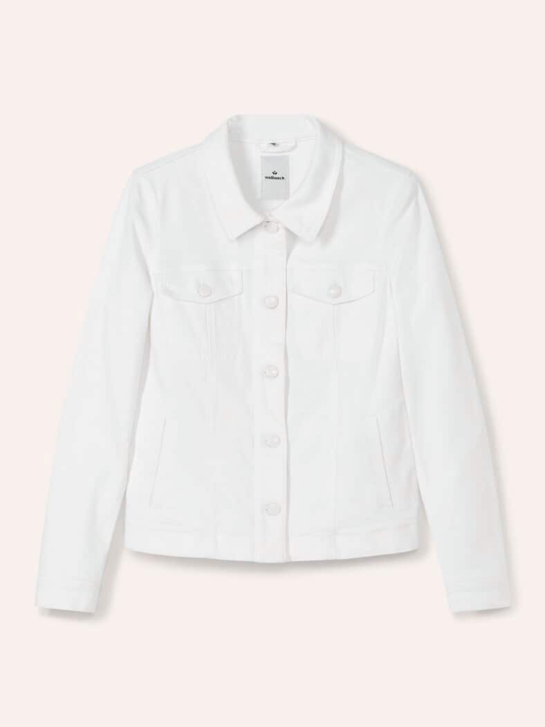 Jeansjacke Weiß