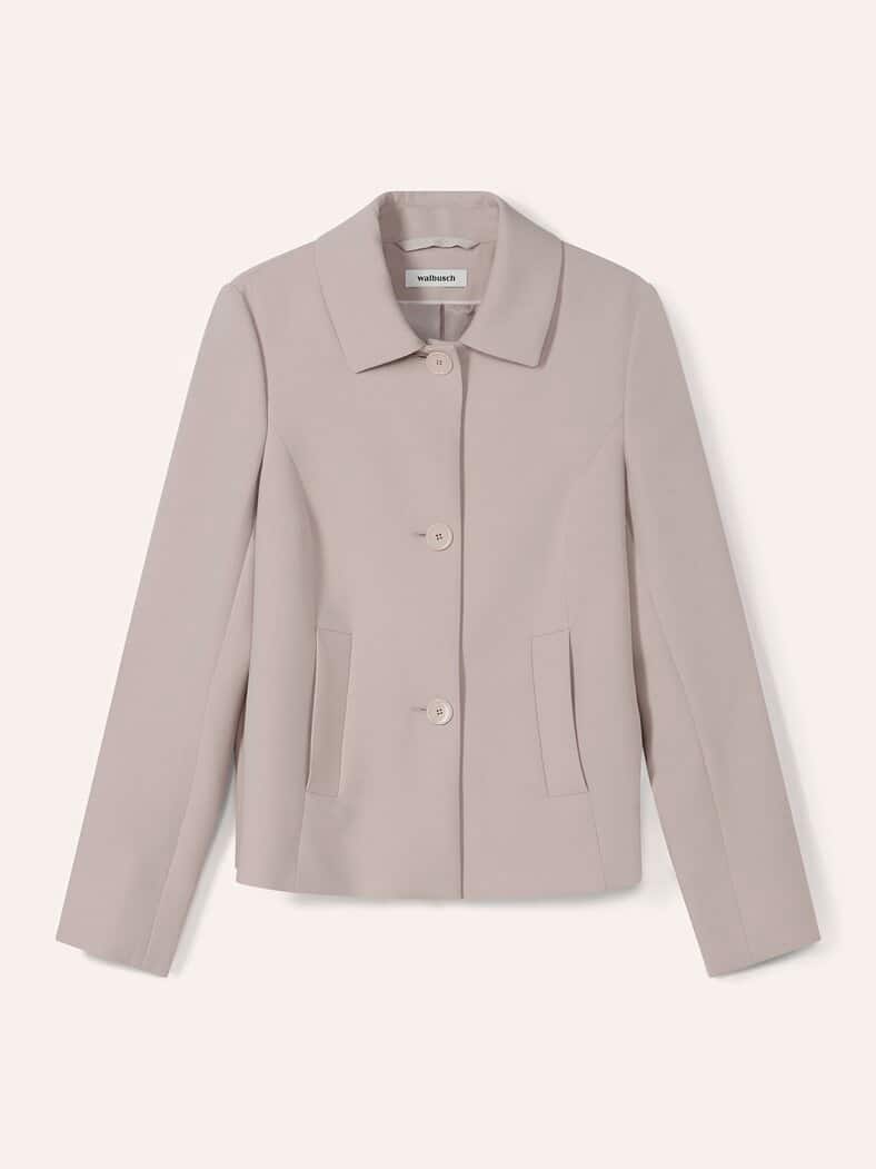 Kofferblazer in A-Linie Creme