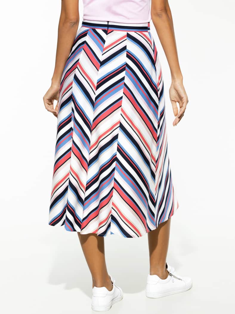 Leinenmix Rock Premium Blau/ Weiß