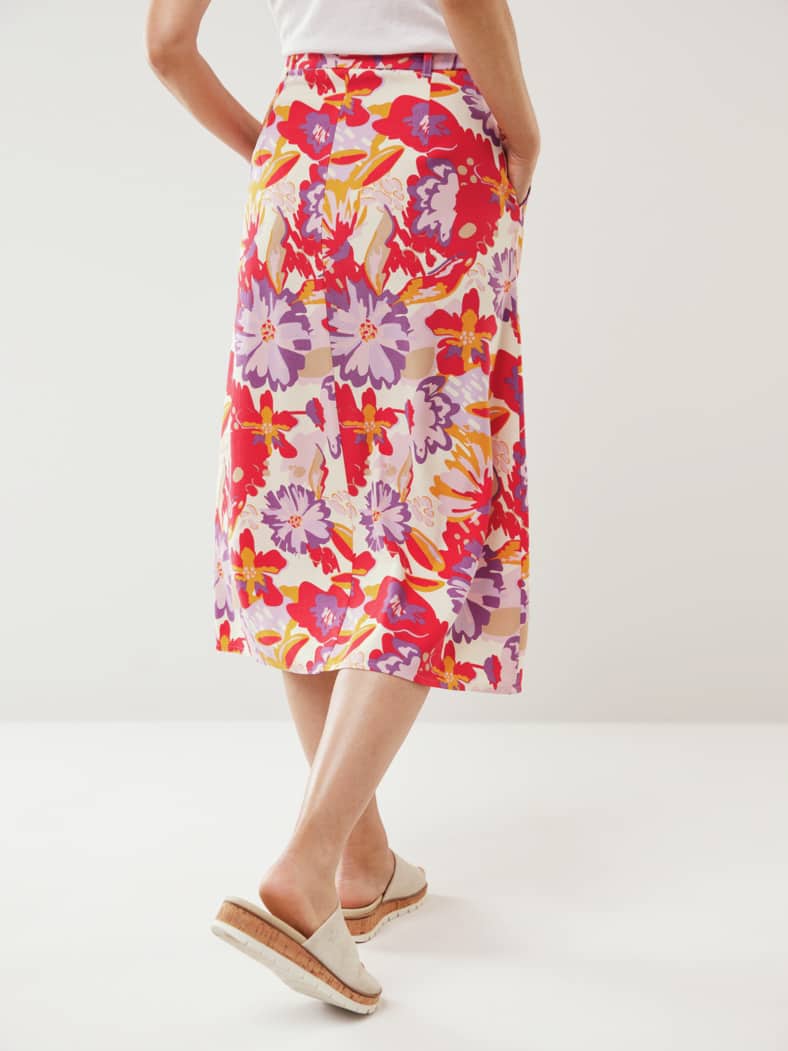 Midirock Leinenmix Multicolor