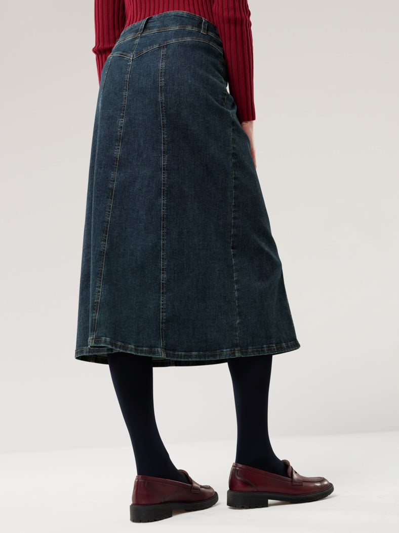 Powerstretch Jeansrock Dark Blue