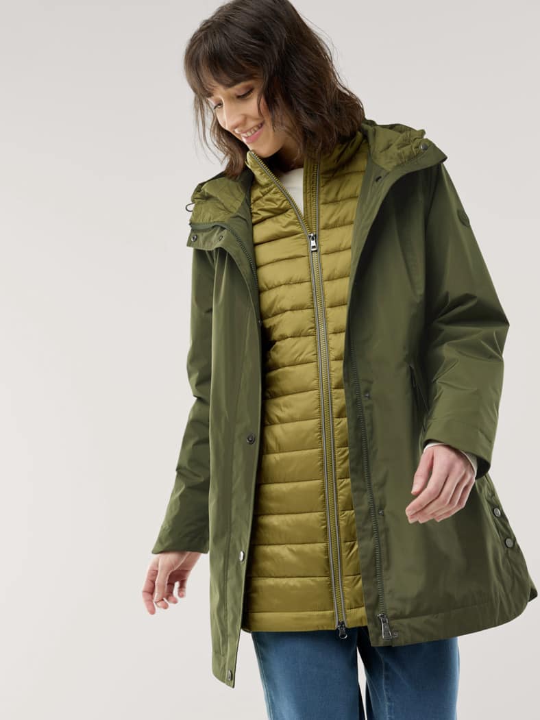 Aquastop Parka 3-in-1 Olivgrün