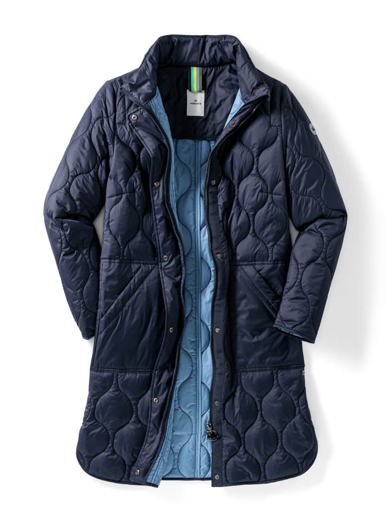 Sandwich-Leicht-Steppmantel Marine