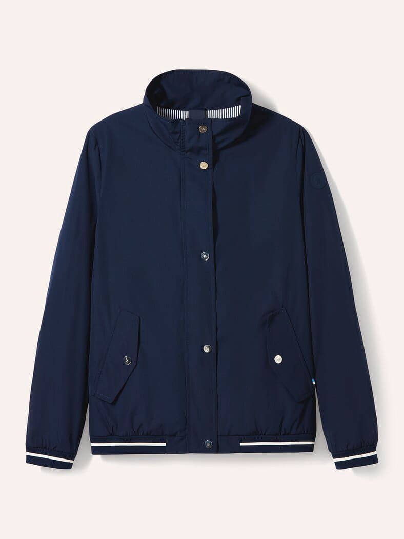 Blousonjacke Baumwollmix Marine