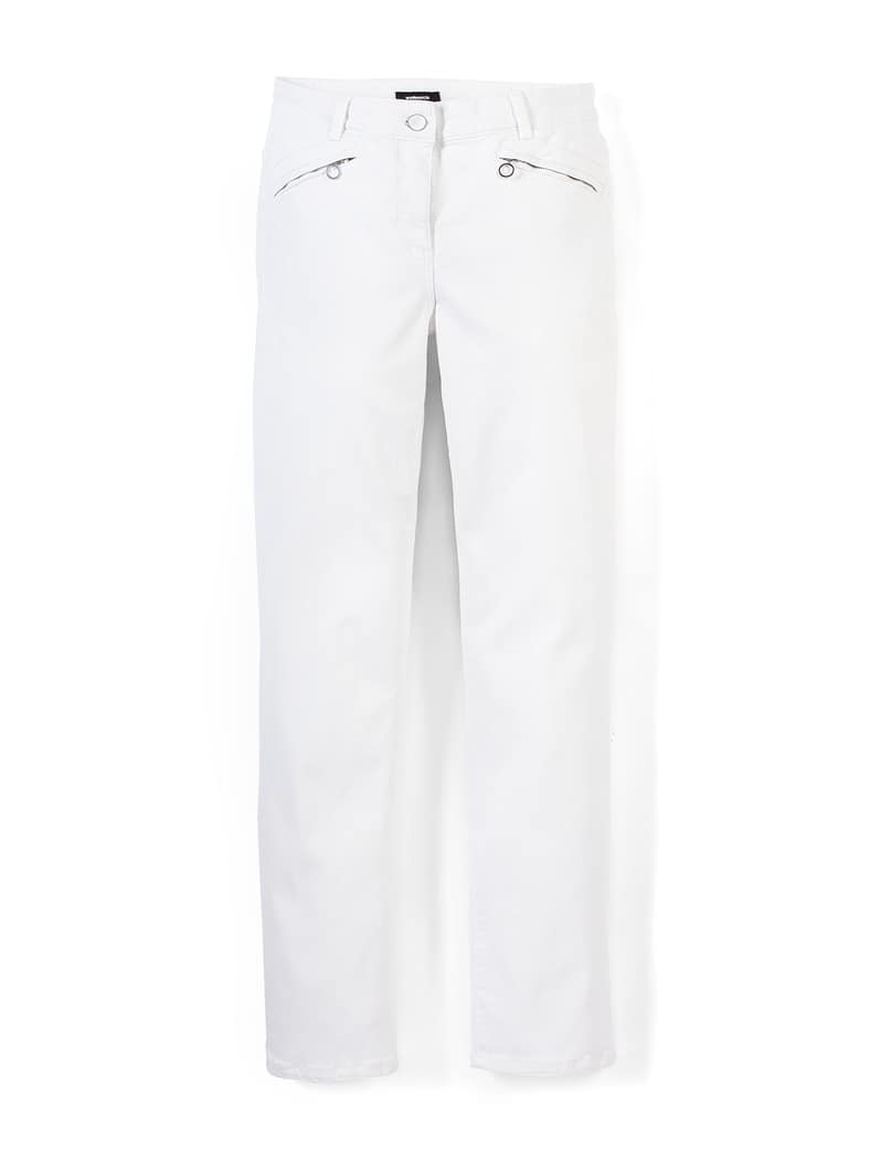 Powerstretch-Baumwollhose Weiß