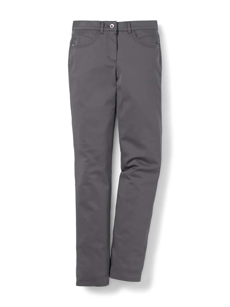 Extraglatt Baumwollhose Anthrazit