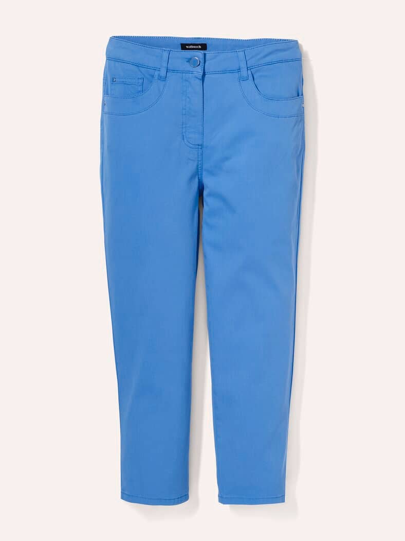Baumwoll-Capri Supersoft Königsblau