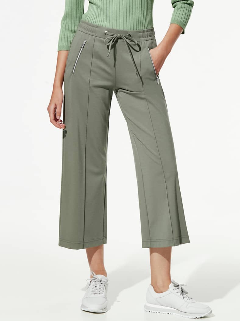 Jersey-Culotte Viskosa Khaki