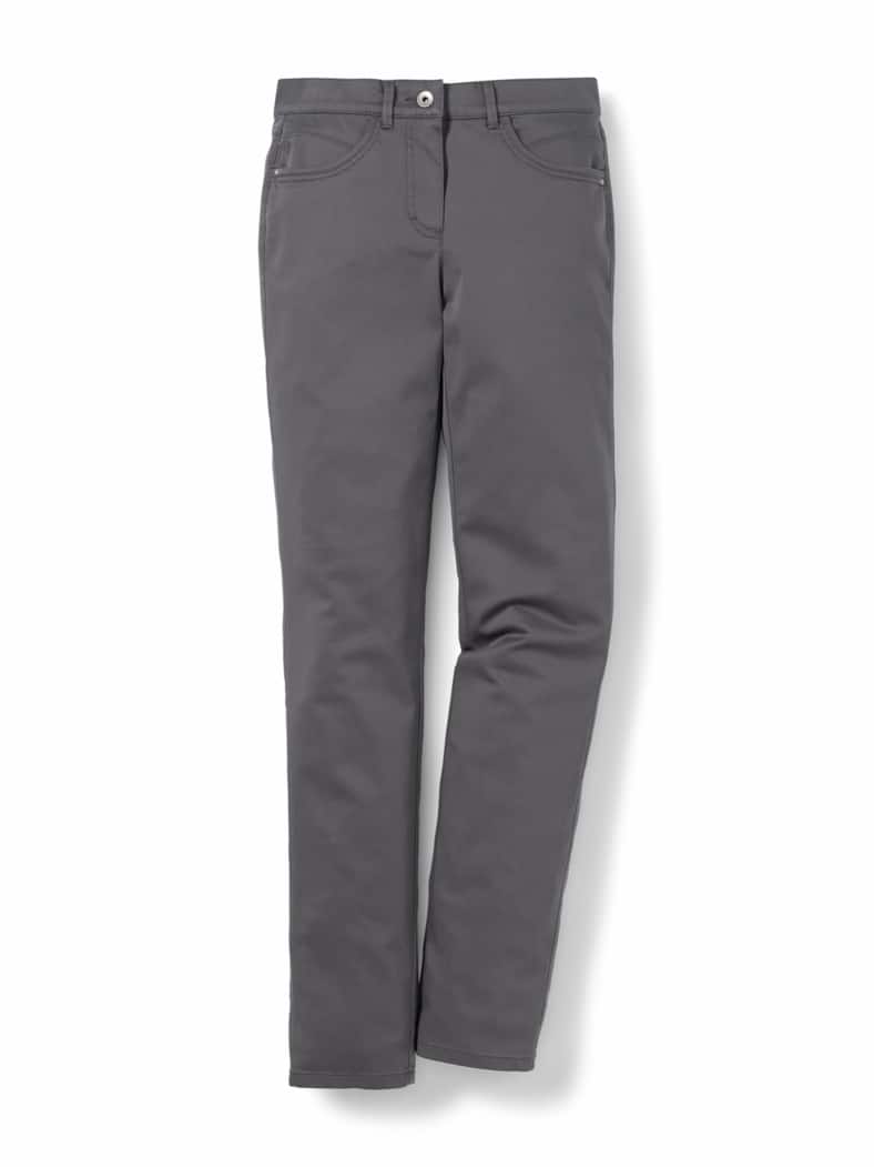 Extraglatt Baumwollhose Feminine F Anthrazit