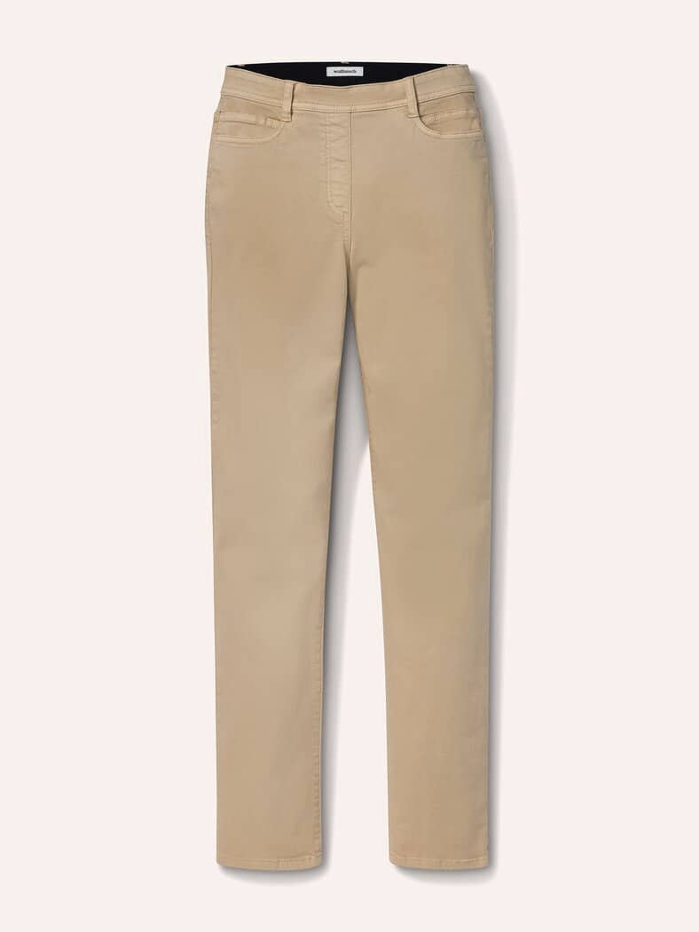 Five Pocket Schlupfhose Safaribeige