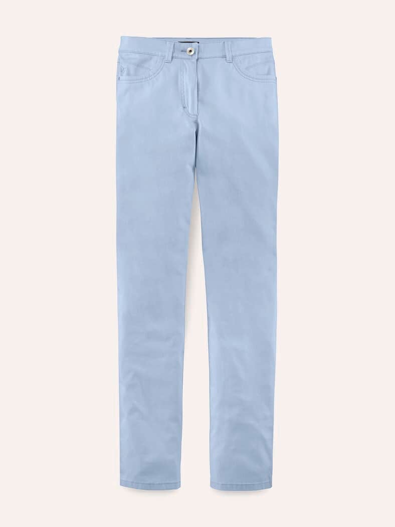 Extraglatt Baumwollhose Feminine F Eisblau