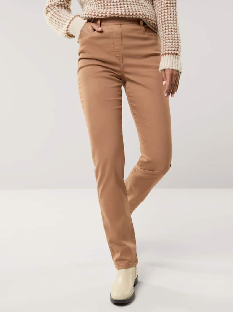 Five Pocket Schlupfhose Toffee