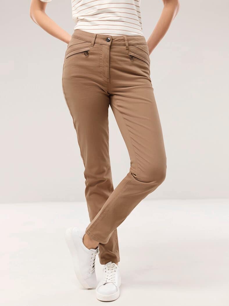 Powerstretch-Baumwollhose Praline