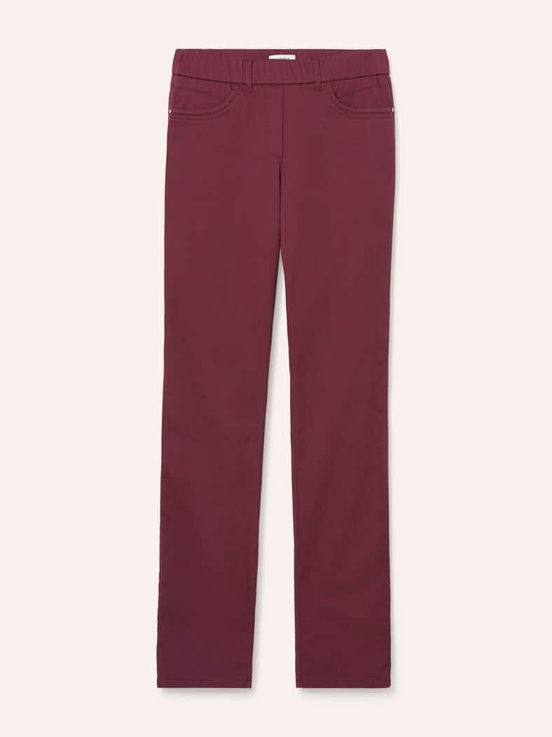 Thermo-Extraglatt Baumwollhose Merlot