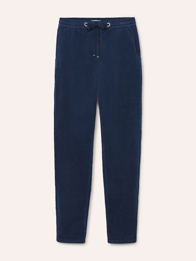 Jogpant aus weichem Cord Marine