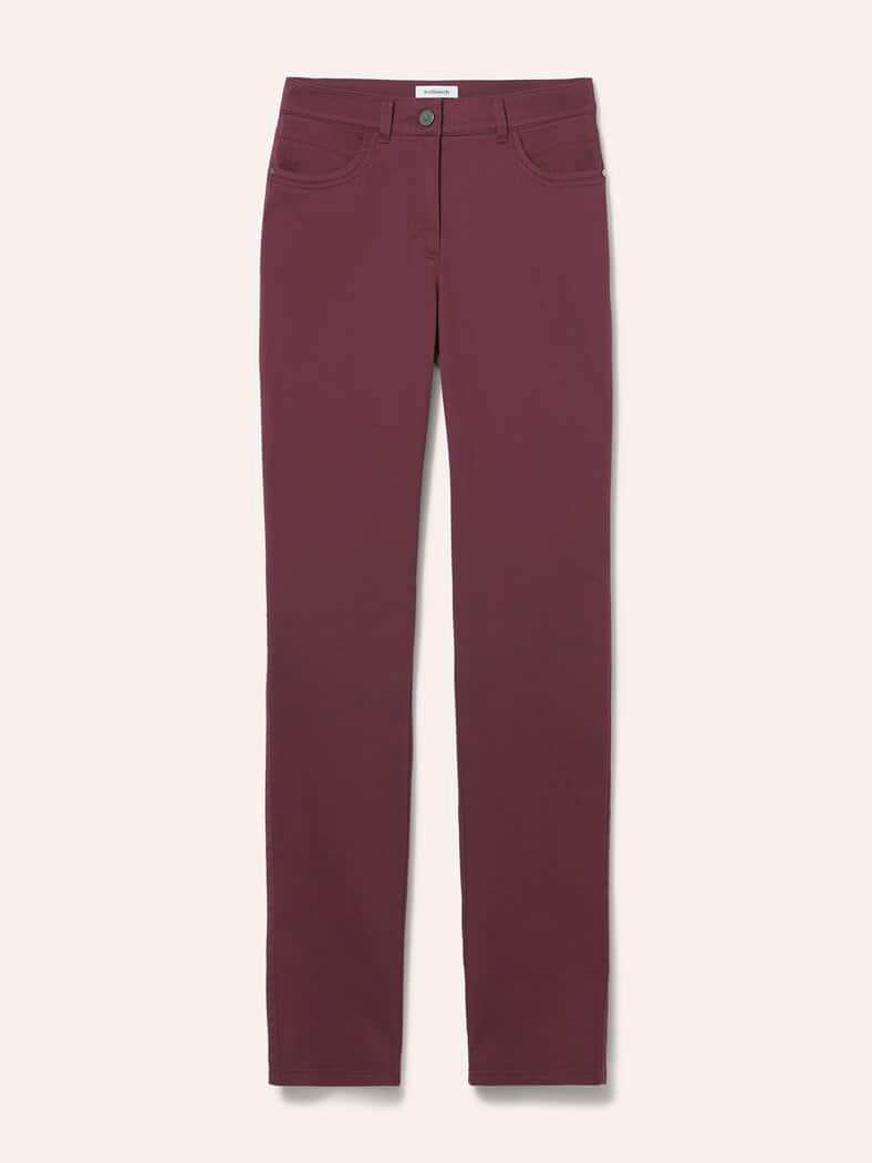 Extraglatt Baumwollhose Feminine F Merlot