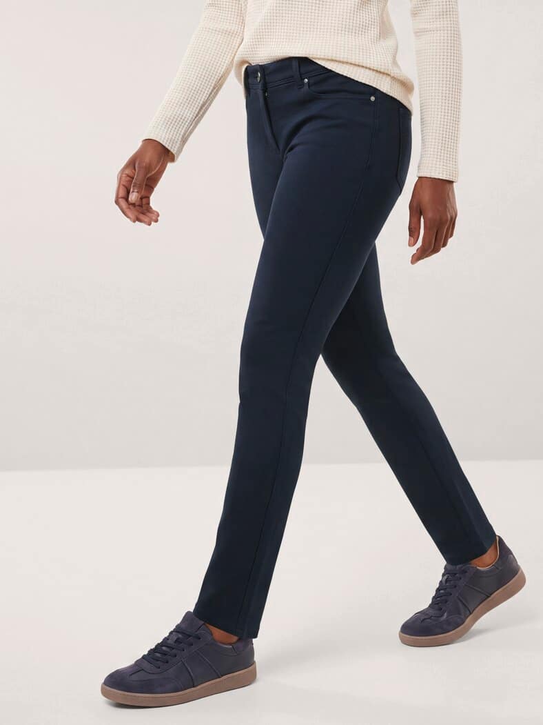 2-in-1-Extraglatt-Thermohose Nachtblau