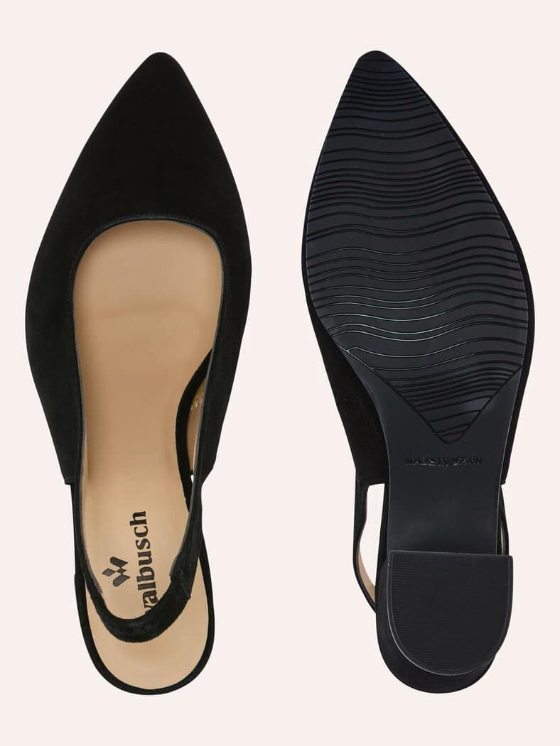 Soft Sling Pumps Schwarz