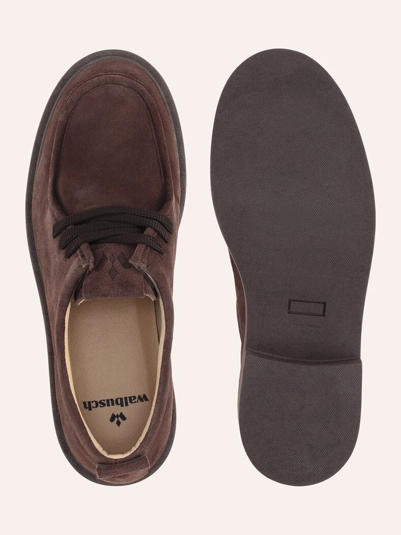 Veloursleder Mokassin Braun
