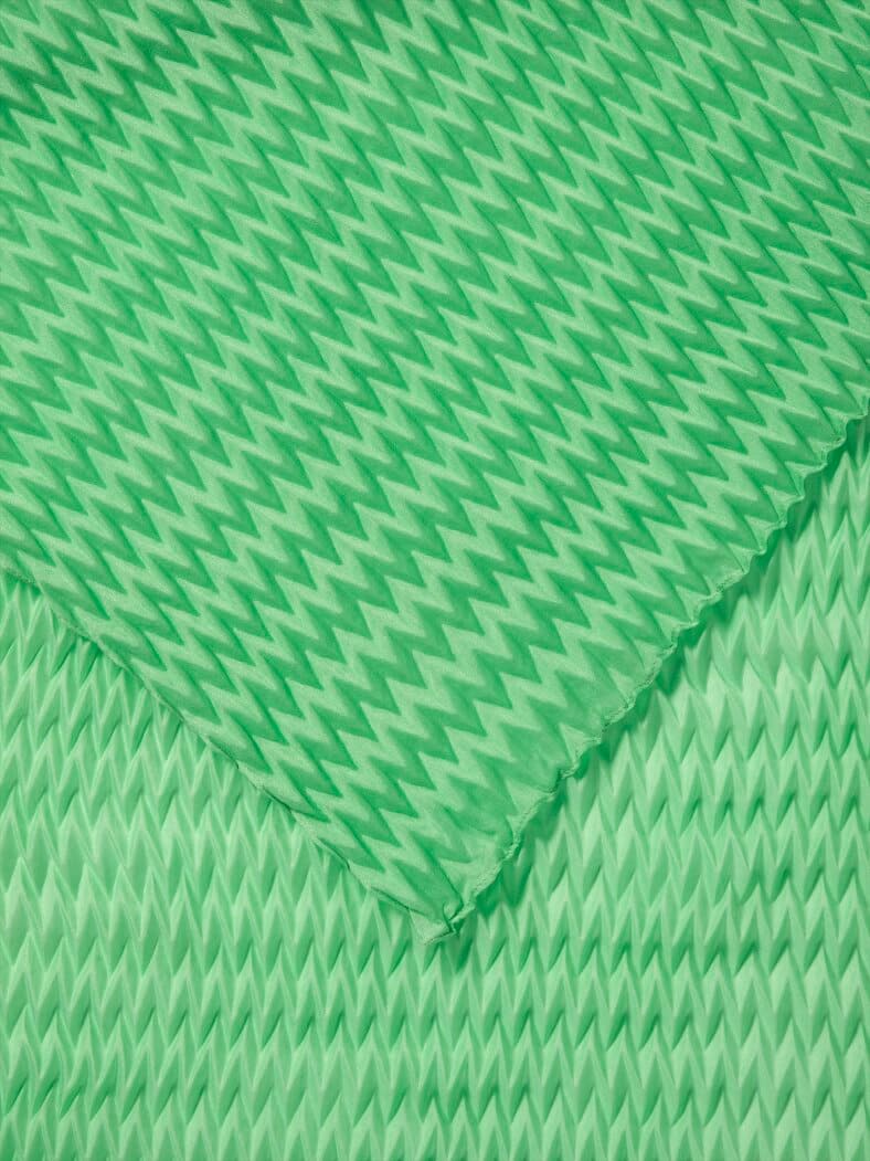 Plissee-Schal Pfefferminz