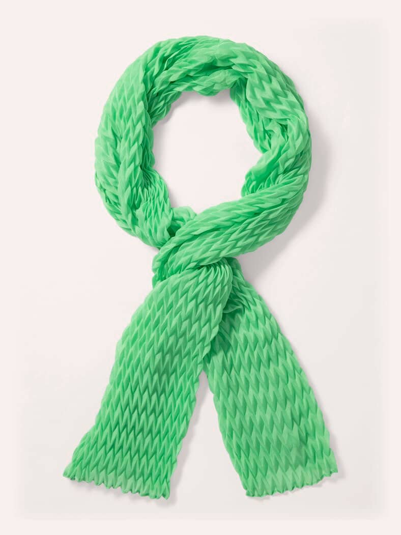 Plissee-Schal Pfefferminz