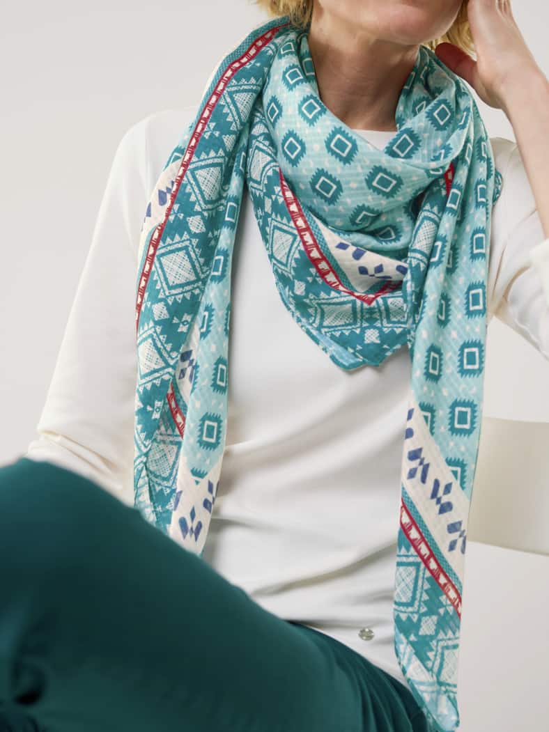 Tuch Minimal Flaschengrün