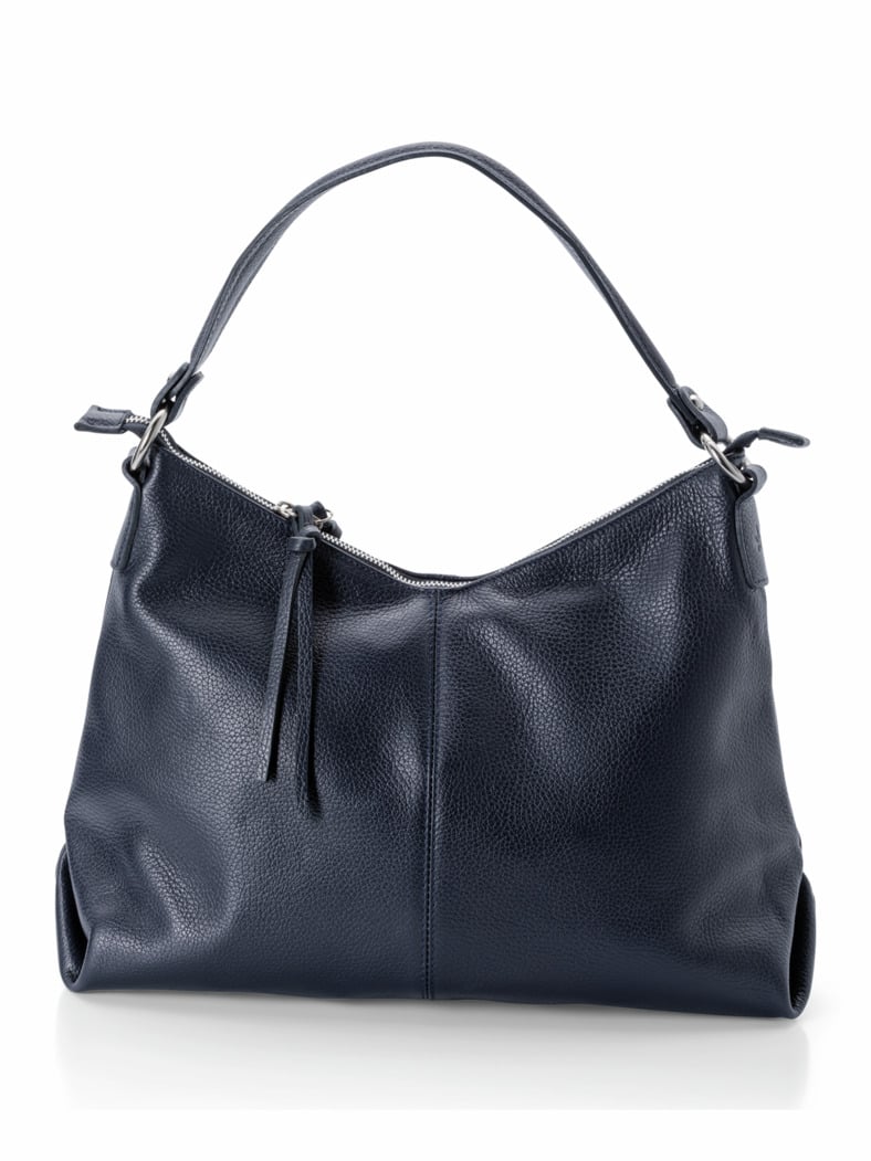 Lederbeutel-Tasche Marine